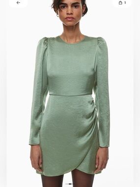 Aritzia Wilfred Didi Satin Dress.